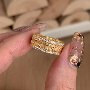 A283 Anello di Lusso in Oro Massiccio 18K con Diamante, Fede Nuziale da Donna, Diamante Naturale Taglio Brillante Rotondo Colore G, Gioielli - Product Image 5