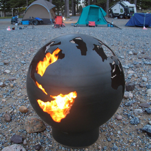 Jardín Metal Esfera <span class=keywords><strong>de</strong></span> <span class=keywords><strong>fuego</strong></span> al aire libre <span class=keywords><strong>de</strong></span> acero <span class=keywords><strong>fuego</strong></span> tazón - Product Image 2