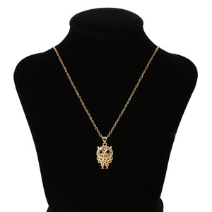 <span class=keywords><strong>Collana</strong></span> all'ingrosso del pendente del <span class=keywords><strong>gufo</strong></span> del progettista dell'ottone dell'oro 18k del progettista animale del gioiello del <span class=keywords><strong>gufo</strong></span> per il regalo di natale - Product Image 5