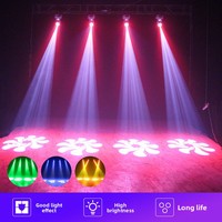 KTV Smart Moving-Head Private Raum leuchten Twin-Star Laser Mini Beam Pattern Wasch lichter LED DMX512 Sound-Activated Warm White