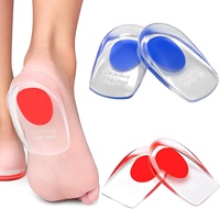Coussinets de talon en gel de silicone PU, soutien du talon pour fasciite plantaire, inserts de chaussures absorbant les chocs pour le confort du talon