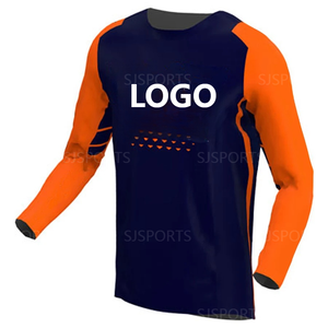 Camiseta transpirable de secado rápido para motocicleta para hombre, camiseta para bicicleta de montaña <span class=keywords><strong>MTB</strong></span> para DH <span class=keywords><strong>Enduro</strong></span>, ropa deportiva para ciclismo de descenso - Product Image 2