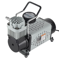 12V Portable Car Tire Inflator Single Cylinder Metal AirCompressor Pump Analog Pressure Gauge Fast Emergency Tire Inflation Pump