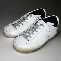 Baskets blanches en cuir véritable de créateur, antidérapantes et confortables, style urbain pour la marche sur surfaces sales
