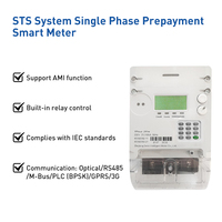 Compteur d'énergie électrique prépayé intelligent monophasé SwinMeter EVP10 avec clavier, fonction AMI, normes IEC, RS485, M-Bus, PLC, 3G, GPRS, STS