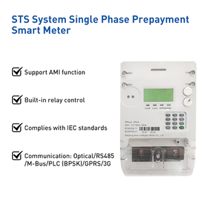Medidor de Energía Eléctrica Prepago Inteligente Monofásico SwinMeter EVP10 con Teclado, Función AMI, Estándares IEC, RS485, M-Bus, PLC, 3G, GPRS, STS - Product Image 2