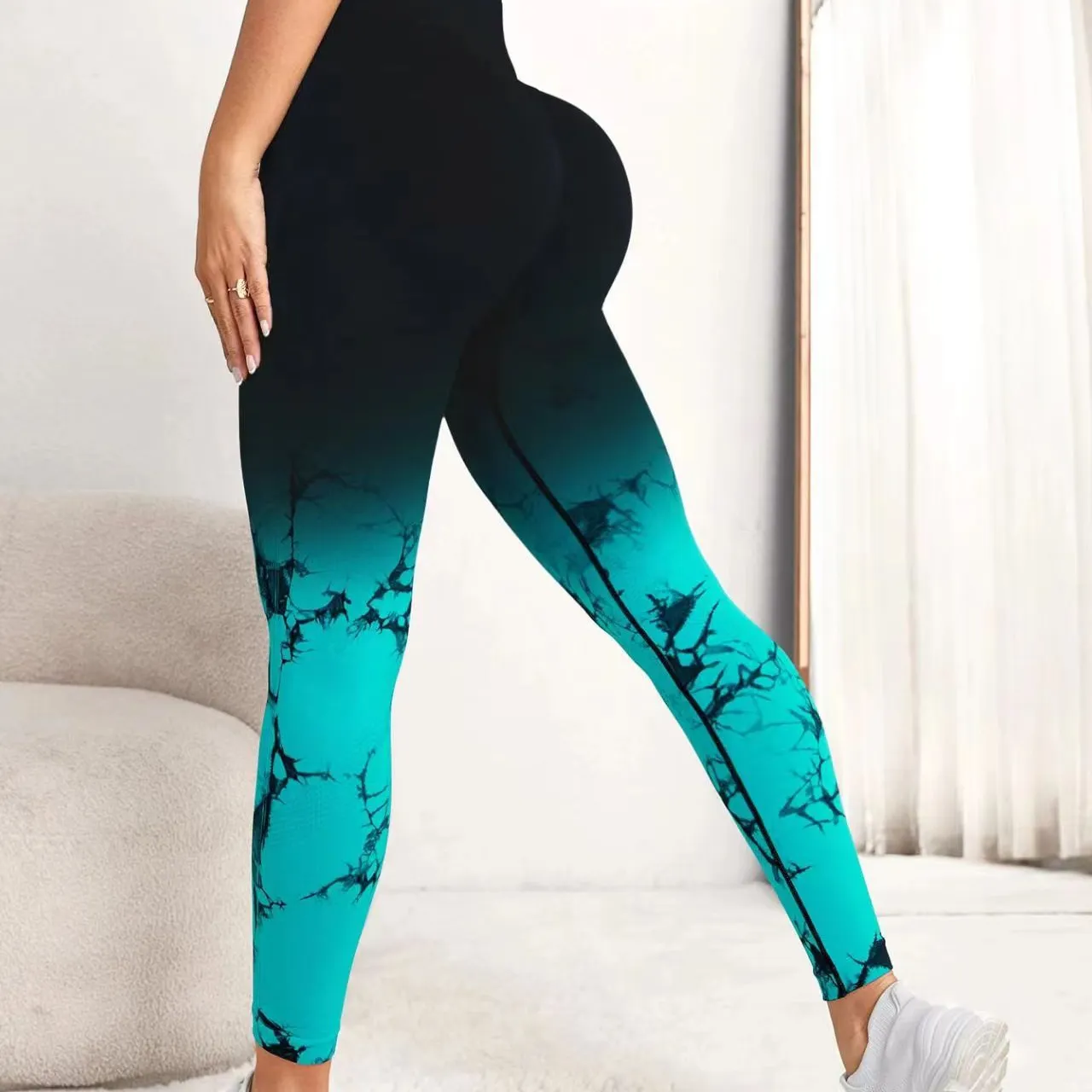 Pantalon de Yoga sans couture, Legging de Sport, Fitness, Yoga, taille haute, respirant, moulant, d'entraînement pour femmes