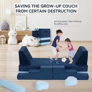 Giving Tree Modular <b>Kids</b> <b>Sofa</b> Building Blocks Soft Furniture For Children's Room Play And Learning 3 Years Above - Product Image 2