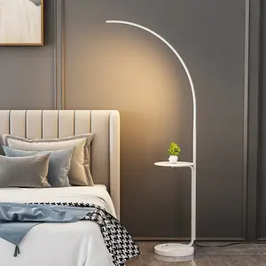 현대 대리석 창조적 인 소파 침실 장식 미니멀리스트 선반 침대 옆 낚시 서 램프 실내 Led 바닥 조명