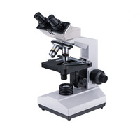 AFS XSZ-107BN Medical Lab Binocular Biological Microscope LED Illumination Double Layer Mechanical Stage (140x140mm) 12-Month
