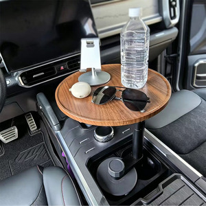 Bandeja Circular Suspendida para Coche, Cantilever Extensible de Aleación de Aluminio, <span class=keywords><strong>360</strong></span> °   Mesa de Comedor Giratoria Simple y Escritorio de Oficina - Product Image 3