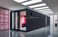 Maison Modulaire de Luxe en Conteneur Préfabriqué 20 pieds, Conception Extensible et Respirante pour Hôtels et Utilisation Extérieure