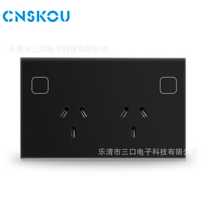 Cnskou Australian Standard Double Socket 10A Zigbee Smart Wall Socket With Overload Protection For Universal Use - Product Image 1