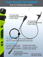 Ecouteur à fil unique Commountain Compatible pour les radios Baofeng Kenwood NX TK Series BTECH Retevis Radios Casque à tube acoustique