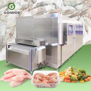 Chaîne de congélation rapide industrielle à azote liquide pour crevettes, poissons et aliments surgelés - Product Image 1