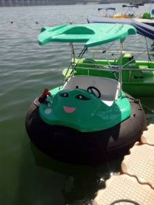 Prix usine électrique motorisé <span class=keywords><strong>gonflable</strong></span> enfants pare-chocs bateau forme animale jouets d'eau en fibre de verre Durable à vendre - Product Image 4