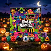   Funky Frights Squish-O-Ween Countdown 13 Pack Halloween Spooky Squishy BlindToy Stress Relief Squeeze Fidget Toy for Kids