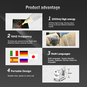 CE aprobado 2023 Venta caliente gran descuento nd YAG láser máquina de eliminación de tatuajes - Product Image 5