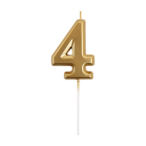 Candele di <span class=keywords><strong>Compleanno</strong></span> Numerate da 0 a 9 Placcate in Oro, in Paraffina Inodore, Ecologiche e Creative, Decorazione per Torte per Bambini, Barrette Pasquali - Product Image 5
