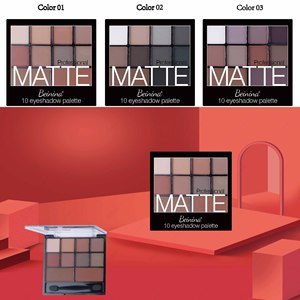 Paleta <span class=keywords><strong>de</strong></span> Maquillaje <span class=keywords><strong>de</strong></span> Sombras <span class=keywords><strong>de</strong></span> Ojos Mate con Brillo <span class=keywords><strong>de</strong></span> Lujo al por Mayor, Paleta <span class=keywords><strong>de</strong></span> Sombras <span class=keywords><strong>de</strong></span> Ojos Mate y Ahumadas Veganas <span class=keywords><strong>de</strong></span> 10 Colores para Vendedores - Product Image 2