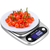 Meilleures ventes 5kg de balances de cuisine électroniques en acier inoxydable Balance de régime alimentaire intelligente