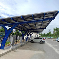 Baichuan Enerji Özelleştirilebilir Alüminyum Tek Kolonlu Otopark Araç Braketi Ticari Güneş Enerjisi Montaj Sistemi Sıcak Daldırma Galvanizli Güneş Paneli