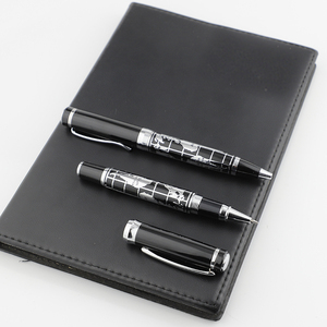 Sang trọng người đàn ông nổi tiếng Quà Tặng con lăn màu đen bóng bút cảm thấy thoải mái kim loại kinh doanh bút - Product Image 6