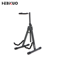 HEBIKUO J-41 Stand Gitar Vertikal Ringan & Stabil dengan Tripod Cocok untuk Digunakan dengan Instrumen Senar
