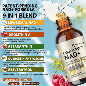 Complément liquide liposomal NAD+ Resvératrol saveur naturelle en gros, marque privée OEM, avec Urolithin A pour l'anti-âge - Product Image 4
