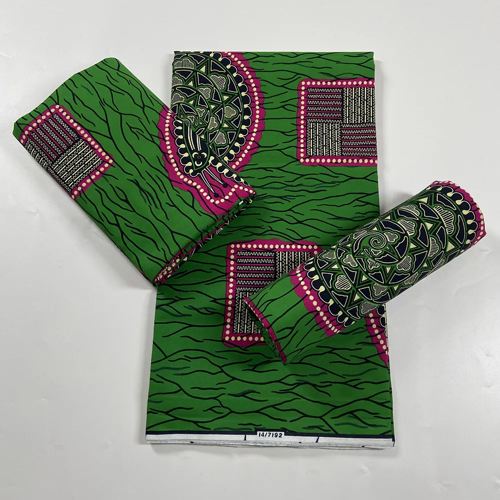 Новейшая мода, Высококачественная африканская восковая ткань с принтом, 100% хлопок для лоскутного шитья