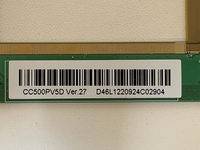 Nouvel écran LED original de 50.0 pouces CC500PV5D écran de télévision LCD LED