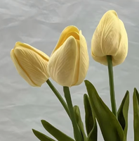 Tanaman Pot Tulip Kuning Buatan Modern Berkualitas Tinggi Tahan Lama, Buket Bunga Buatan Tangan Ramah Lingkungan Dapat Digunakan Kembali Natal Paskah