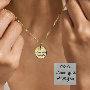 قلادة منقوشة بشمال جديد ، مجوهرات من الفولاذ المقاوم للصدأ ، قلادة هدية للأمهات ، قلادة بدلاية عملة معدنية باسم مخصص للنساء - Product Image 4