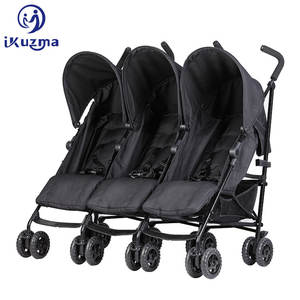 Safety System Folding 3 Baby <strong>Triple</strong> Twin Baby Pram <strong>Stroller</strong> for Triplets - Product Image 2