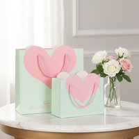 Sacs en papier écologiques personnalisés avec poignées en ruban, logo, petite taille, pour anniversaire, Saint-Valentin, fête des mères, artisanat de bougies