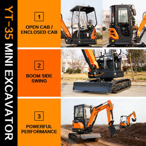 3,5 Tonnen Maßgefertigte Mini-Bagger <span class=keywords><strong>Diesel</strong></span> Multifunktions-Mini-Bagger Einfach zu Bedienender Mini-Bagger CE EPA Euro 5 Kostenloser Versand - Product Image 2