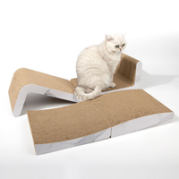 Meilleures ventes de produits pour animaux de compagnie 2025 3-en-1 combinaison multifonctionnelle Cat Scratch Board Design durable avec des matériaux en papier
