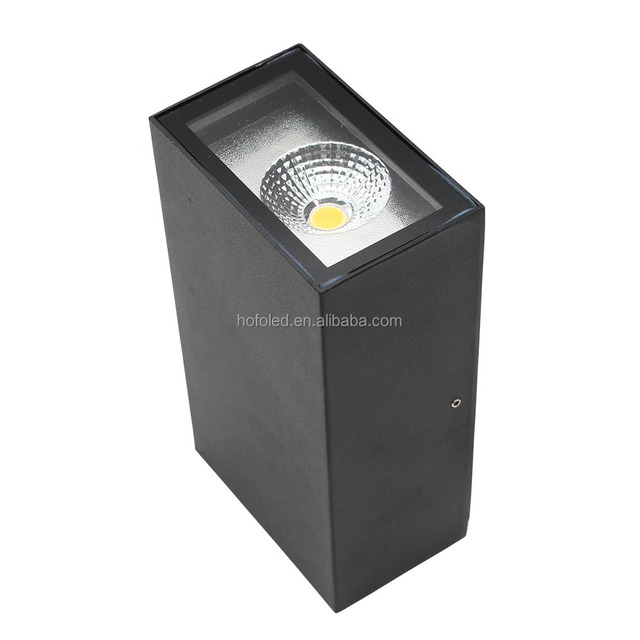 IP65 Waterproof Double COB Lightning Rectangle Aluminum up Down Outdoor Indoor LED Wall Light