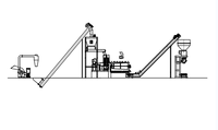 Macreat 500 kg/h Offre Spéciale petit modèle de sciure de bois paille complète biomasse moulin à granulés ligne de granulés de bois