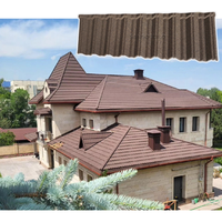 Hochfeste Aluminium-Dachplatten Einfache Dachschindeln Moderne Klassische Steinbeschichtete Metalldachziegel