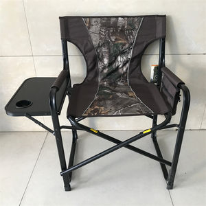 Alta calidad al aire libre camuflaje <span class=keywords><strong>caza</strong></span> pesca viaje silla MARCO <span class=keywords><strong>DE</strong></span> ACERO deportes <span class=keywords><strong>de</strong></span> lujo Camo Director silla con mesa auxiliar - Product Image 1