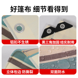 Shengde Tarpaulin Striped <b>Waterproof</b> Outdoor Sunproof Cover for Truck Car Use - Product Image 4