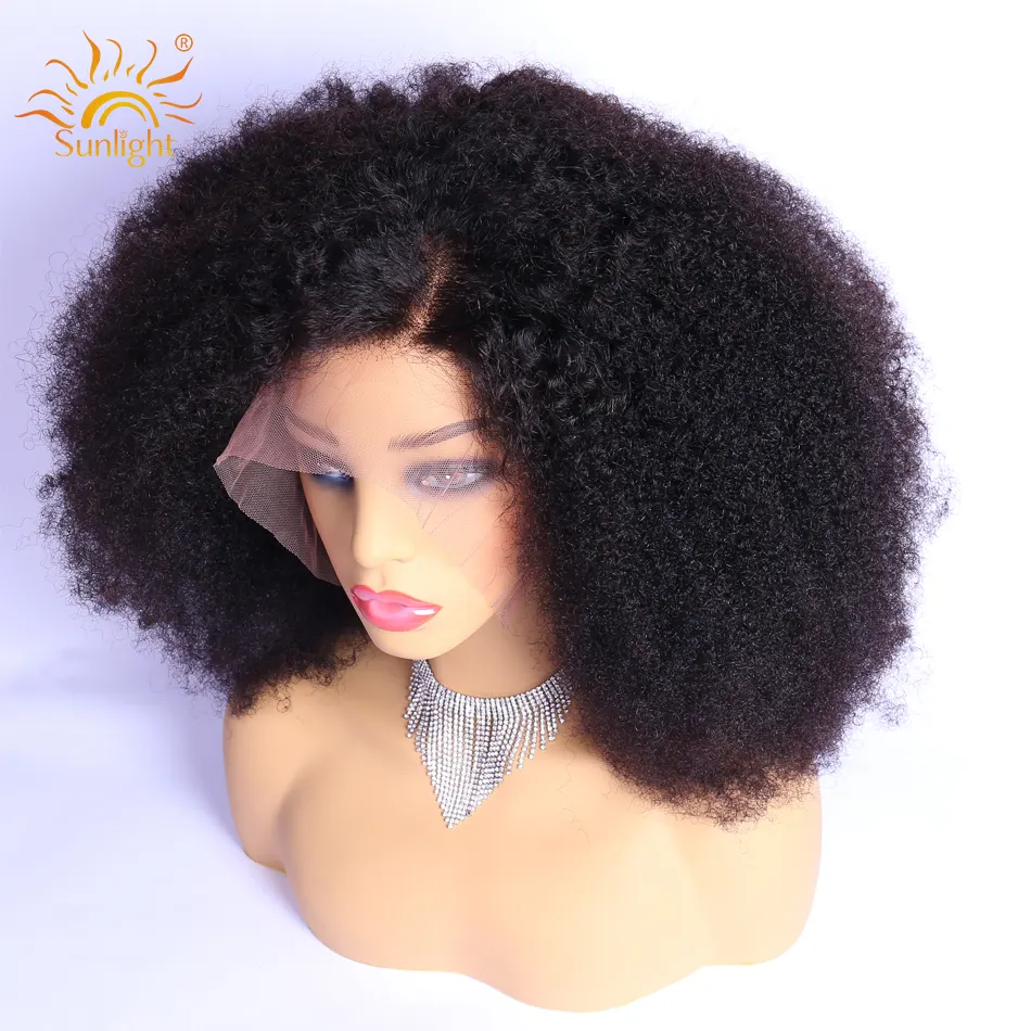 Afro Kinky Curly Short wigs Raw Brazilian Virgin Human Hair 13x4 Lace Front Wigs For Black Women Cheap Hd Lace Front Wigs