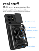 Échantillon gratuit Protecteur d'écran de fenêtre de glissement PC + TPU Smartphone Case pour Samsung pour Galaxy S25 S24 S23 S22 S21 Ultra