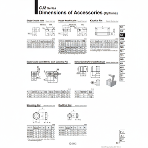 SMC Pneumatics Double articulation Y-J010C pièce pneumatique - Product Image 1