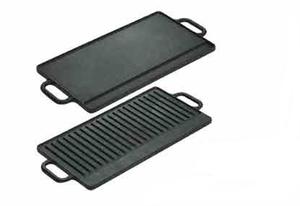 <span class=keywords><strong>Barbecue</strong></span> réversible en <span class=keywords><strong>fonte</strong></span> pré-assaisonnée, moulage sous pression, Double Grill, poêle pour la cuisine, Camping en plein air - Product Image 4
