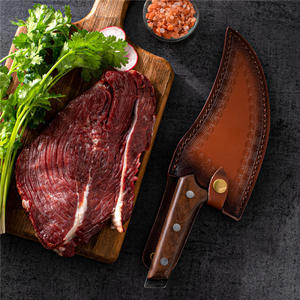 Cuchillo de cocina pequeño, diseño de anillo de dedo forjado, patrón de martillo de supervivencia al aire libre, cuchillos de pescado para deshuesar multiusos - Product Image 2