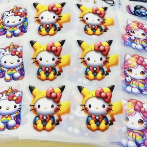 Phong cách dtf truyền nhiệt mũ rơm cảm thấy Mũ Mũ da-Vật liệu vật nuôi có thể giặt nhà máy bán buôn thấp moq & OEM khâu <span class=keywords><strong>Kitty</strong></span> - Product Image 2