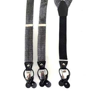 <span class=keywords><strong>Tirantes</strong></span> para Pantalones de <span class=keywords><strong>Traje</strong></span> para <span class=keywords><strong>Hombre</strong></span>, Color Negro Sólido, 6 Clips, 3.0 cm, Listos para Enviar, <span class=keywords><strong>Tirantes</strong></span> de <span class=keywords><strong>Boda</strong></span> con Hebilla de Clip de Goma - Product Image 3