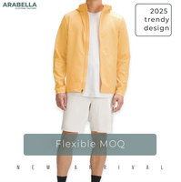 Vêtement de course à pied léger et respirant Arabella 2026 avec logo personnalisé, taille plus, pour hommes et femmes, veste en nylon recyclé transparente pour l'extérieur